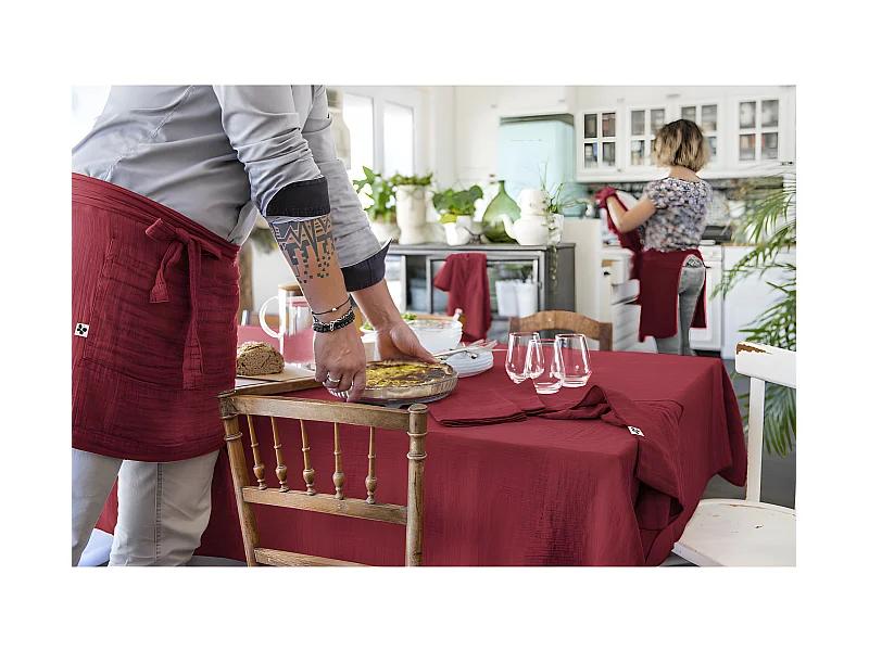 Nappe de table "Gaïa" 150 x 250 cm "Gaze de Coton"