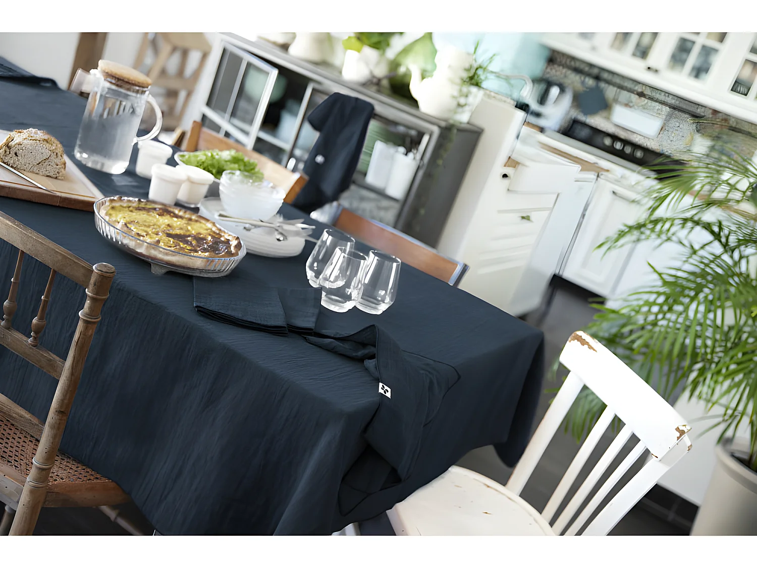 Nappe de table "Gaïa" 150 x 350 cm "Gaze de Coton"