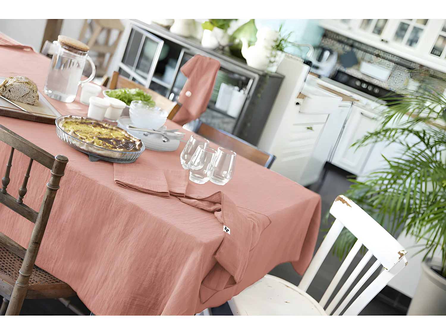 Nappe de table "Gaïa" 150 x 250 cm "Gaze de Coton"