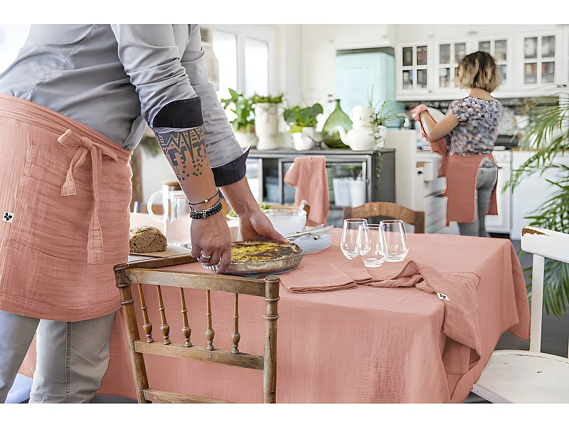 Nappe de table "Gaïa" 150 x 350 cm "Gaze de Coton"