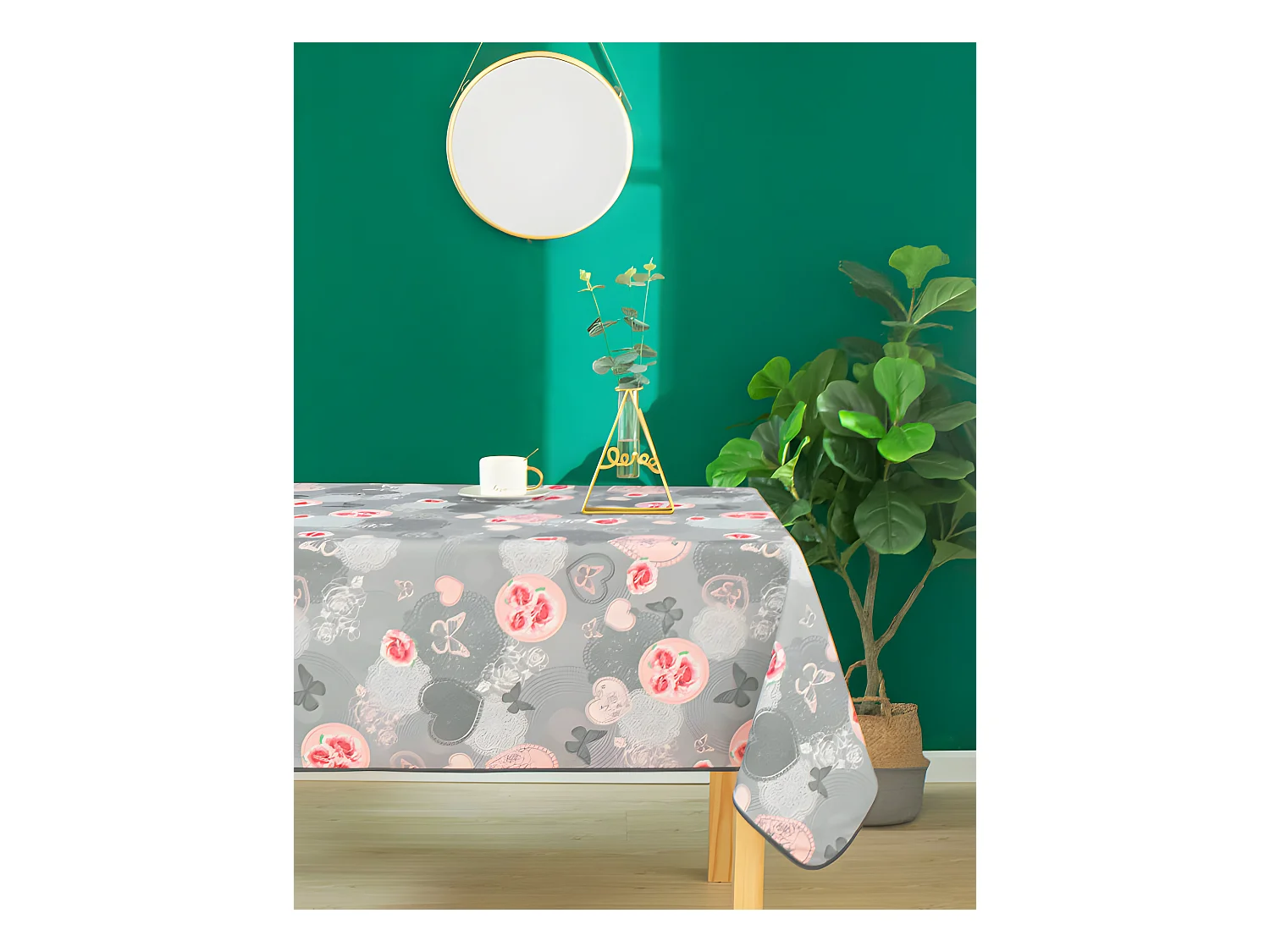 Nappe anti tache rectangulaire "Suzy" 145 x 300 cm (8 à 12 couverts)