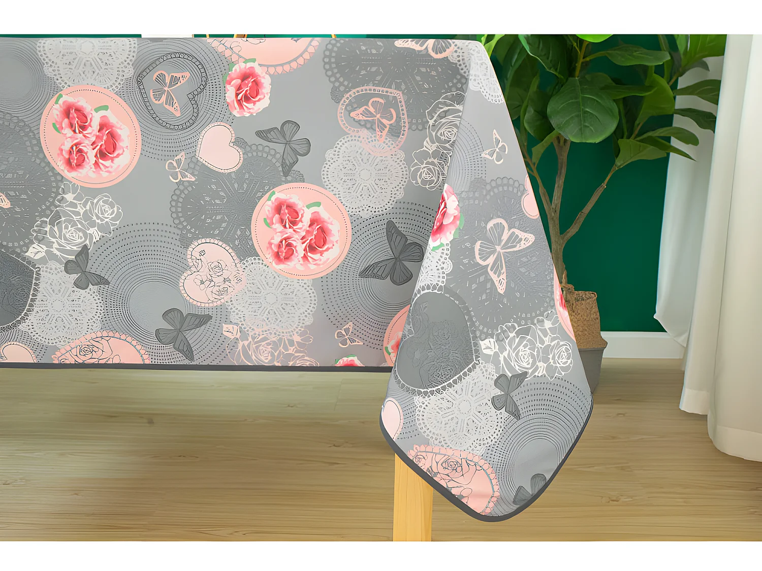 Nappe anti tache rectangulaire "Suzy" 145 x 300 cm (8 à 12 couverts)