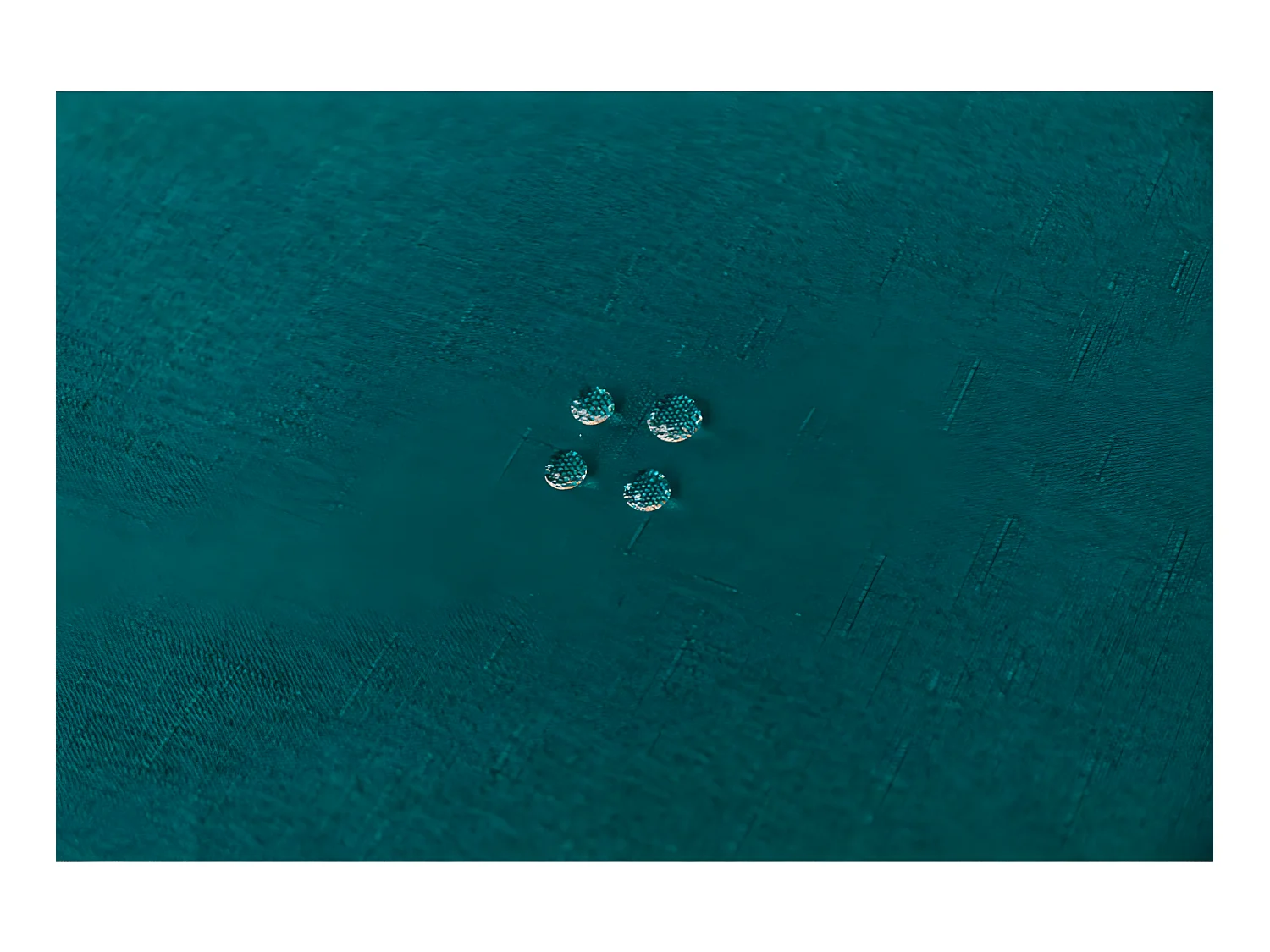 Nappe antitache unie Bleu Paon rectangulaire 145 x 240 cm