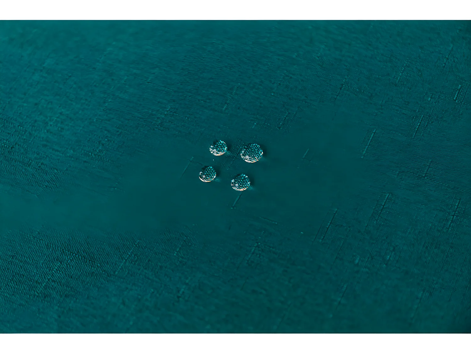 Nappe antitache unie Bleu Paon rectangulaire 145 x 240 cm