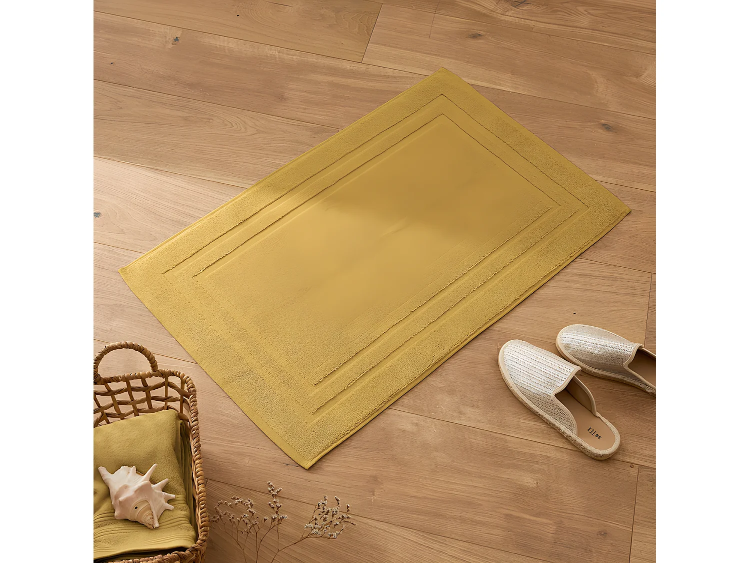 Tapis de bain éponge "Spa" 50 x 80 cm / 950 gr/m² - Couleur: "Spa" Jaune Maîs