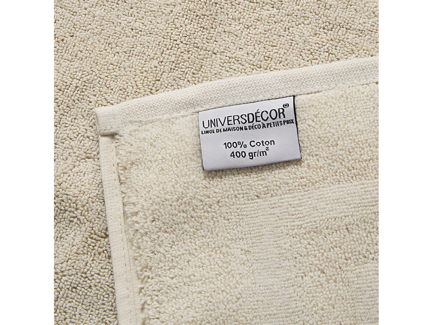 Pack complet éponge 10 pièces "Spa" salle de bain / 400 gr/m² - Couleur: "Spa" Lin