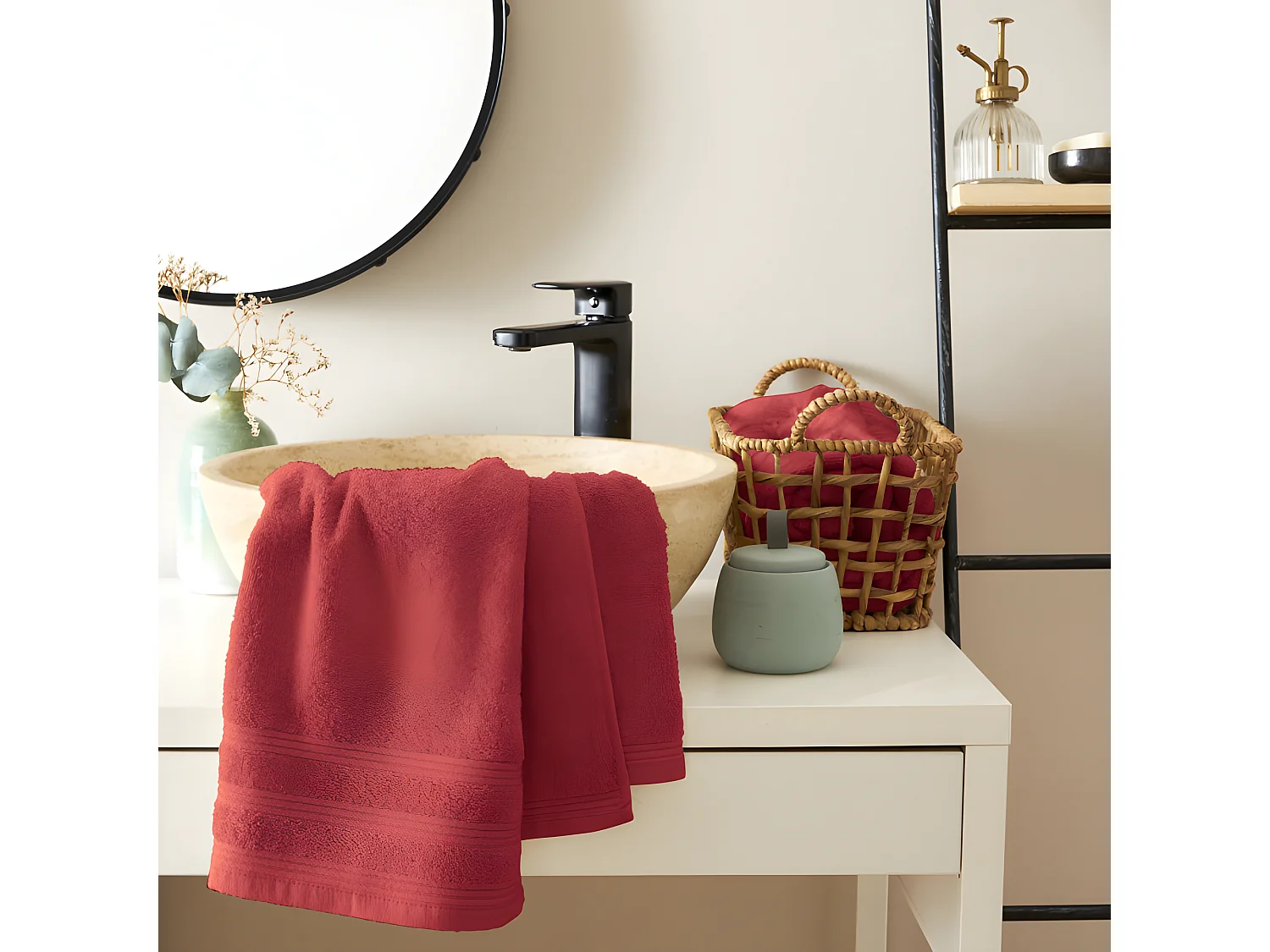 Serviette de toilette éponge "Spa" 50 x 100 cm / 400 gr/m² - Couleur: "Spa" Cuivre