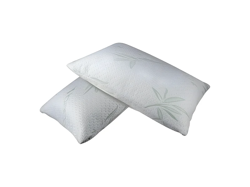 Lot de 2 protège oreiller "Bambou" imperméable 65 x 65 cm