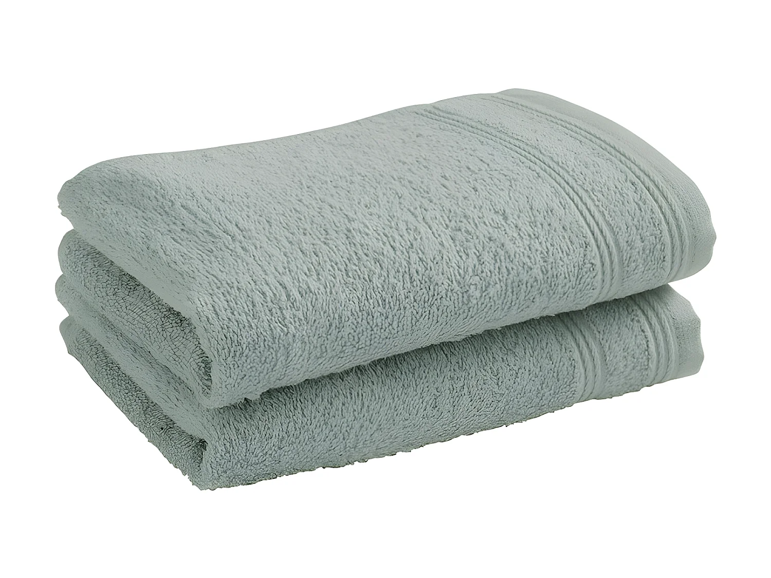 Lot de 2 serviettes invité éponge "Spa" 30 x 50 cm / 400 gr/m² - Couleur: "Spa" Céladon