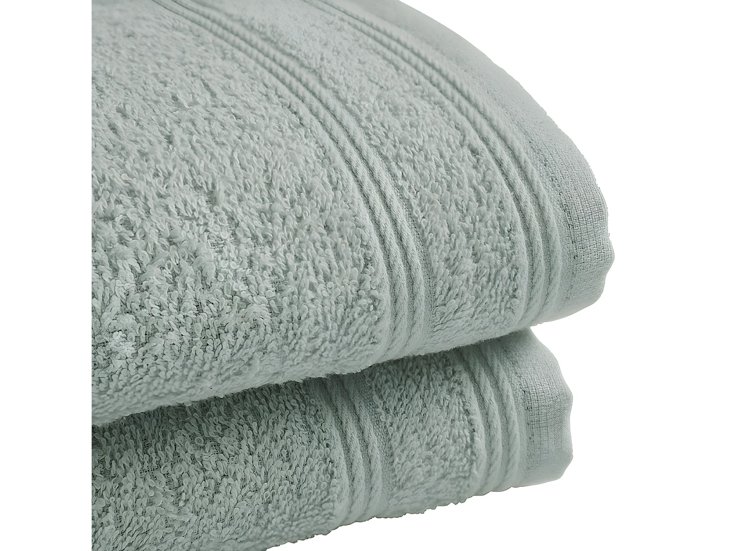 Lot de 2 serviettes invité éponge "Spa" 30 x 50 cm / 400 gr/m² - Couleur: "Spa" Céladon