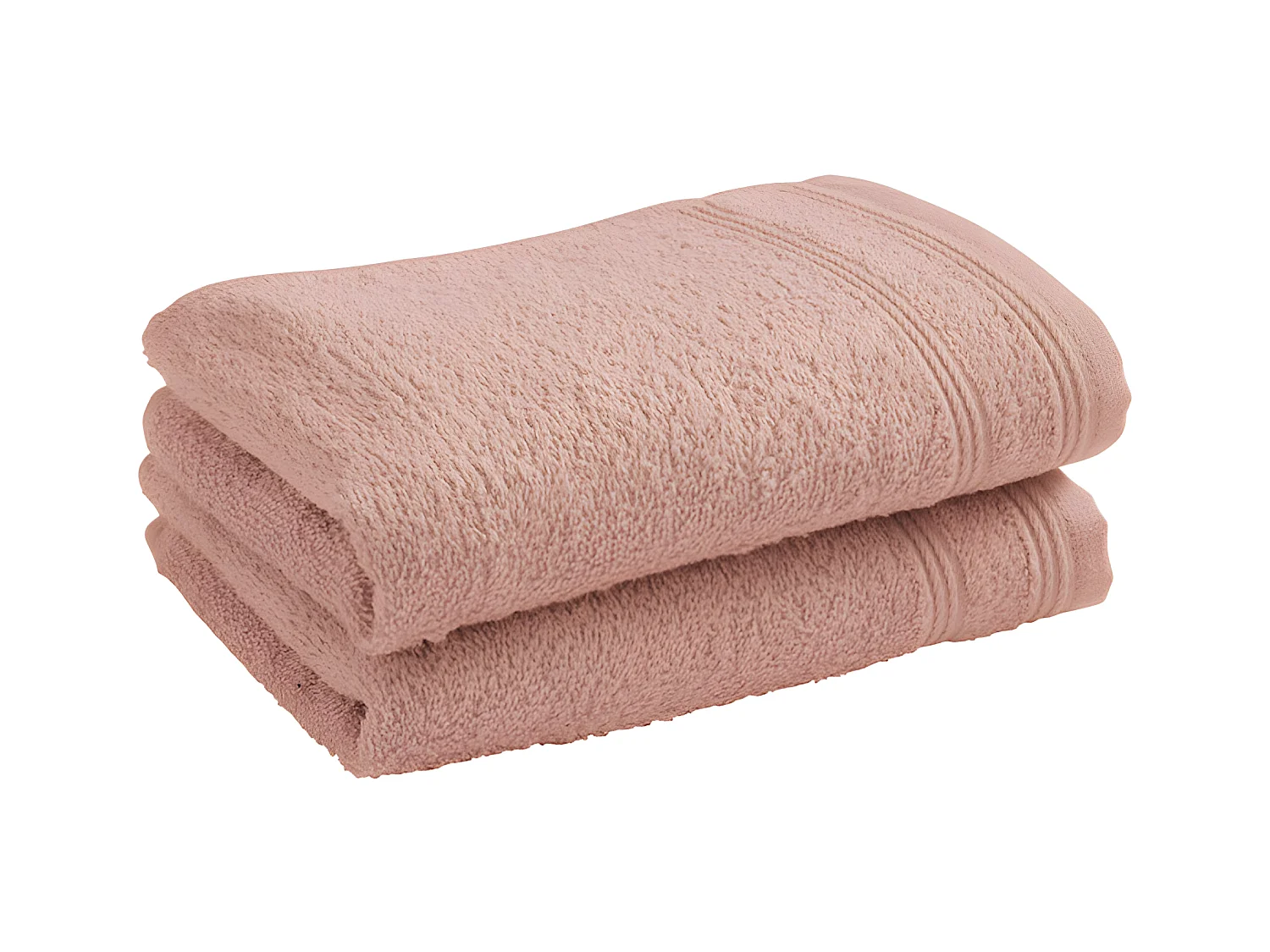 Lot de 2 serviettes invité éponge "Spa" 30 x 50 cm / 400 gr/m² - Couleur: "Spa" Blush