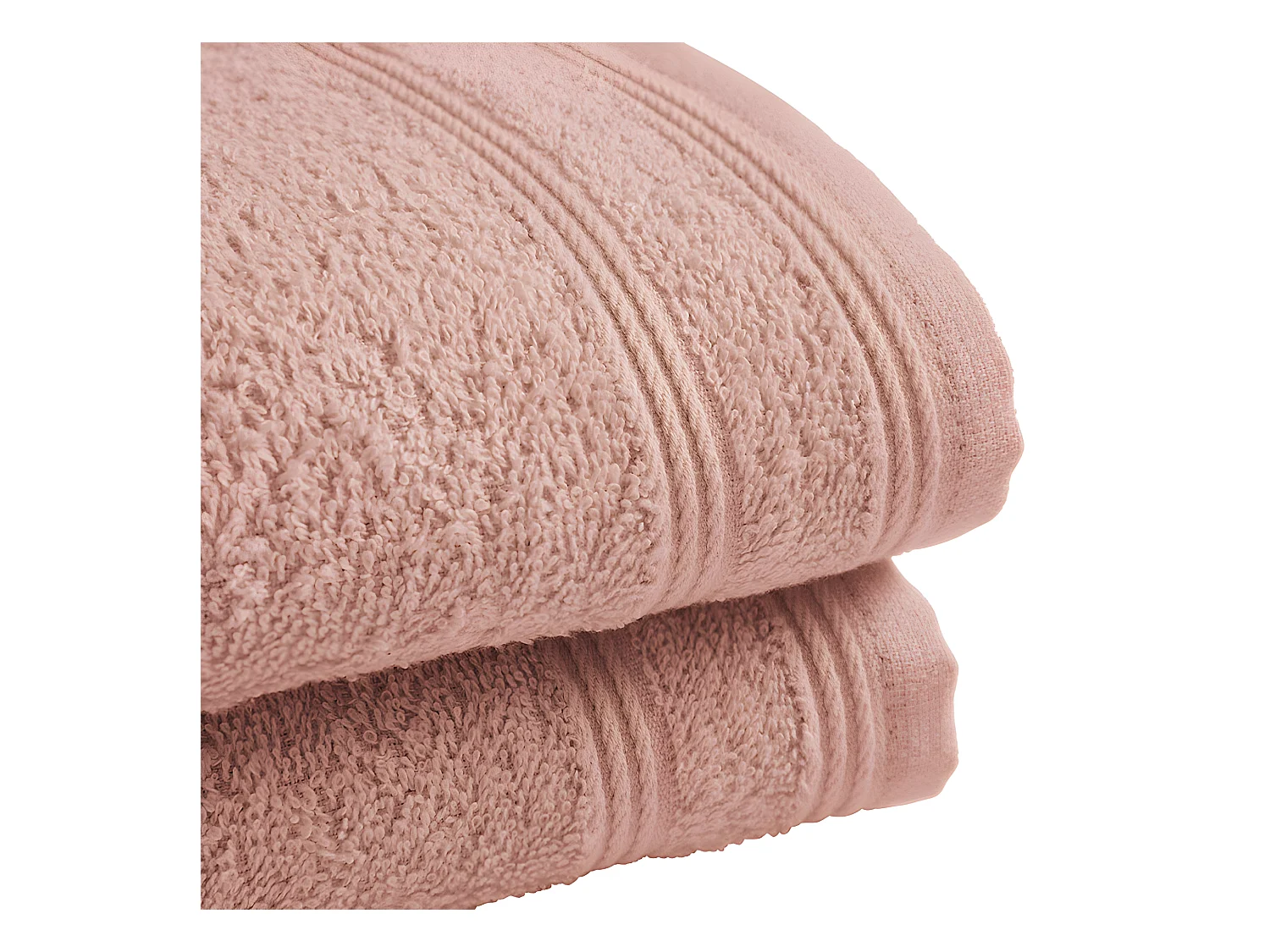 Lot de 2 serviettes invité éponge "Spa" 30 x 50 cm / 400 gr/m² - Couleur: "Spa" Blush