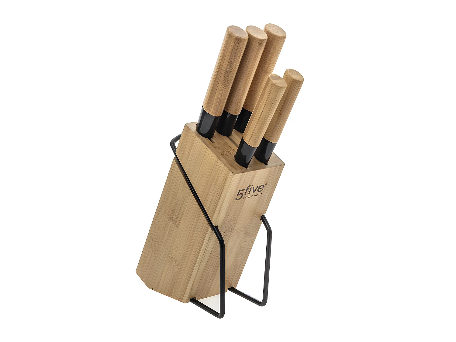 Bloc couteaux 5 pièces Bambou Secret de Gourmet