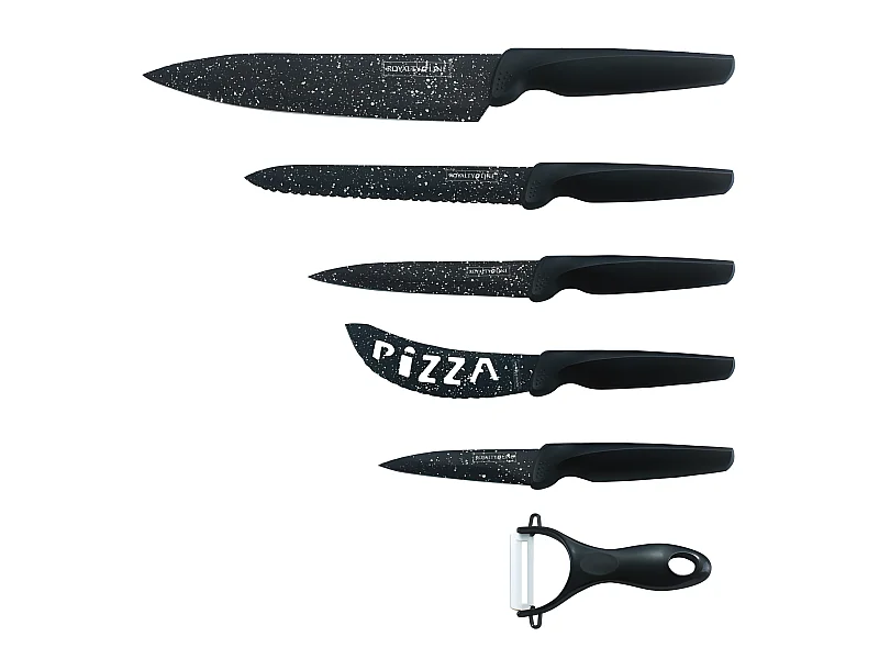 Ensemble couteaux 5 pièces + économe  céramique Royalty Line
