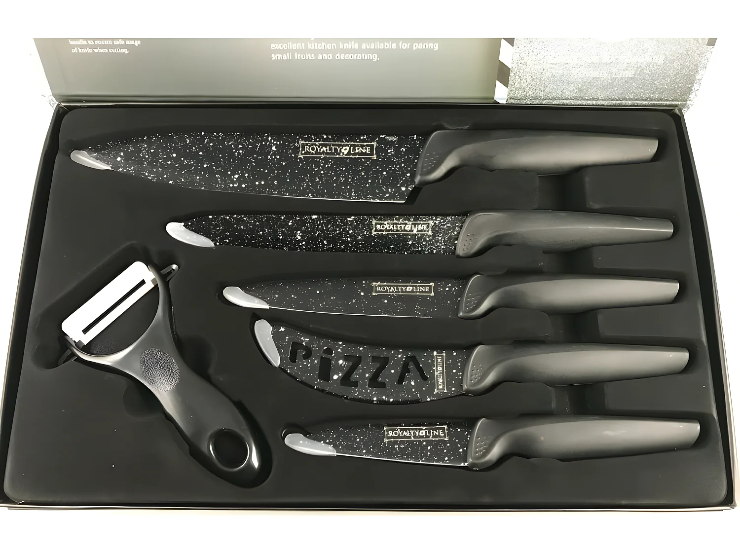 Ensemble couteaux 5 pièces + économe  céramique Royalty Line