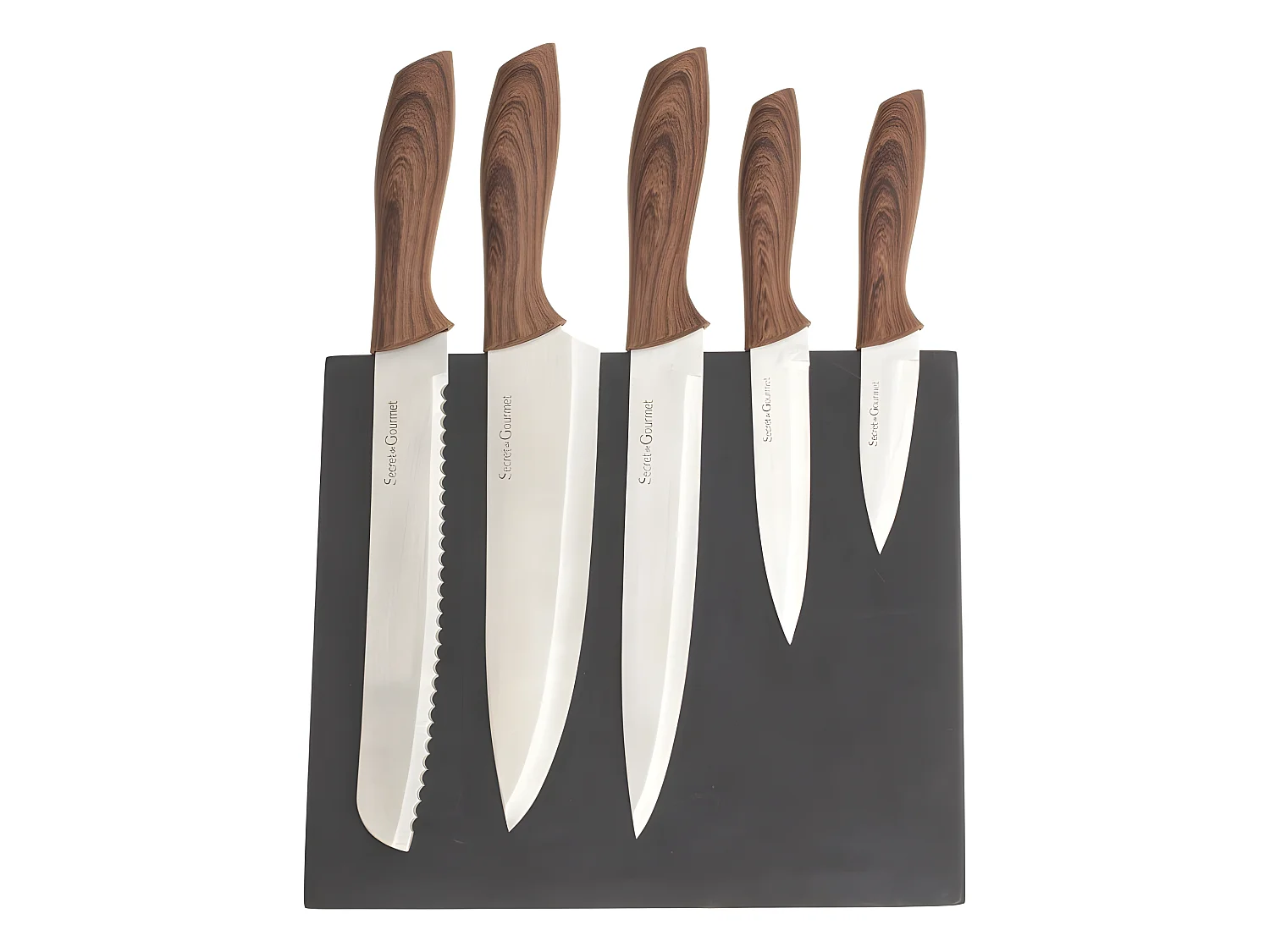 Bloc 5 couteaux Aimanté Secret de Gourmet
