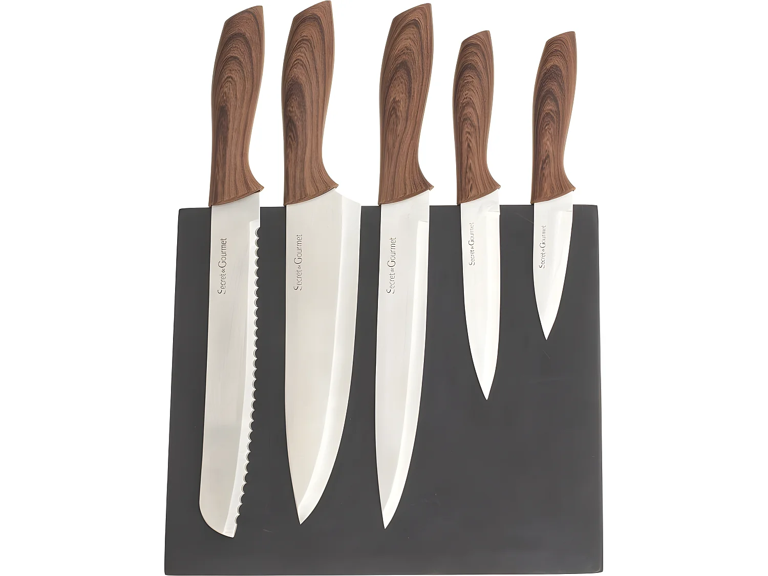 Bloc 5 couteaux Aimanté Secret de Gourmet