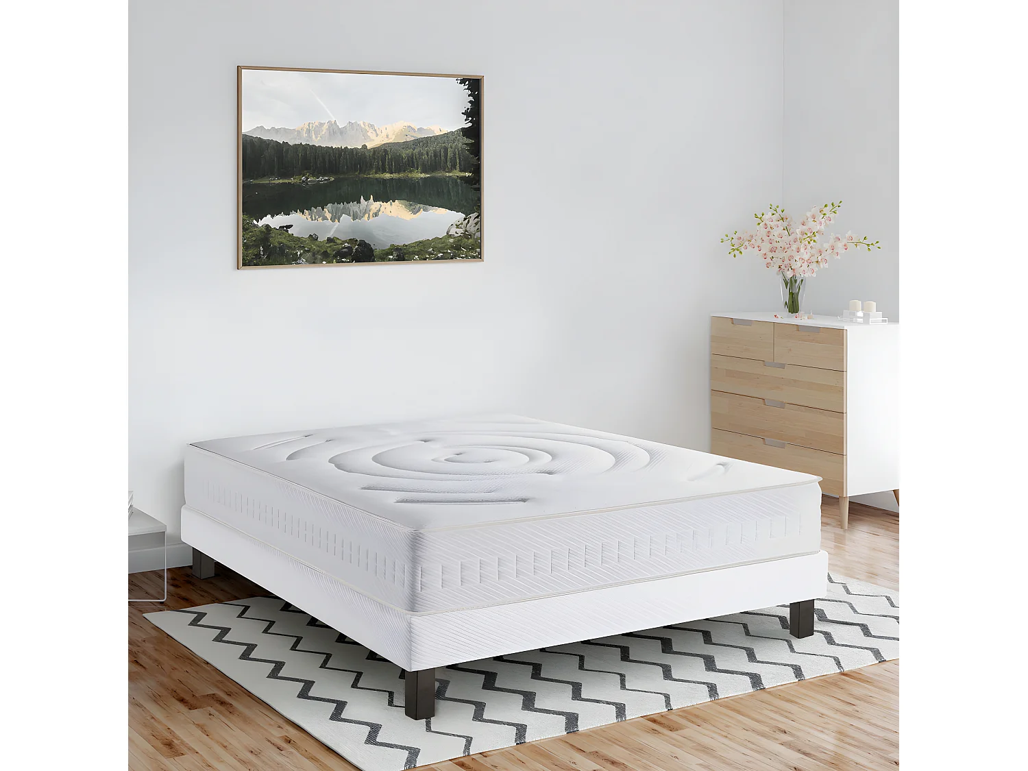 Influence-R - Matelas 100% ressorts et latex, accueil enveloppant - 160x200 cm