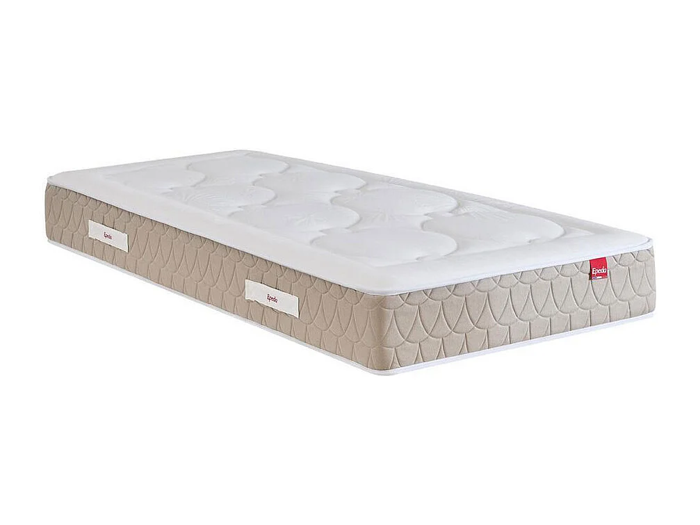 Clémaé 2 - Matelas à ressorts et latex, accueil équilibré - 90x190cm