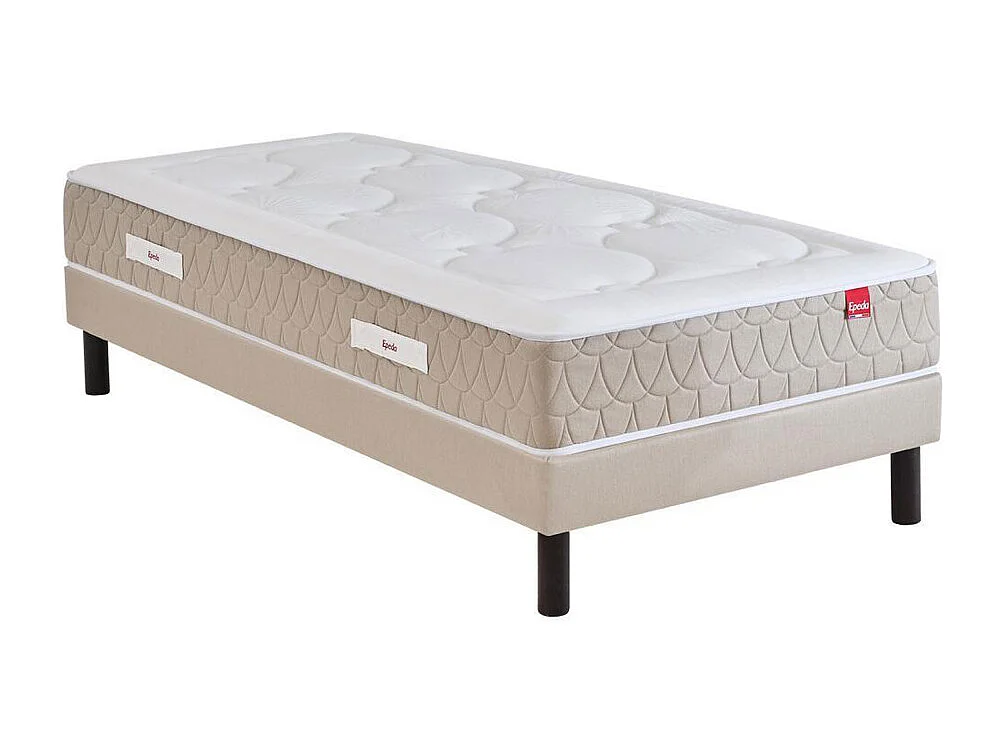 Clémaé 2 - Matelas à ressorts et latex, accueil équilibré - 90x190cm