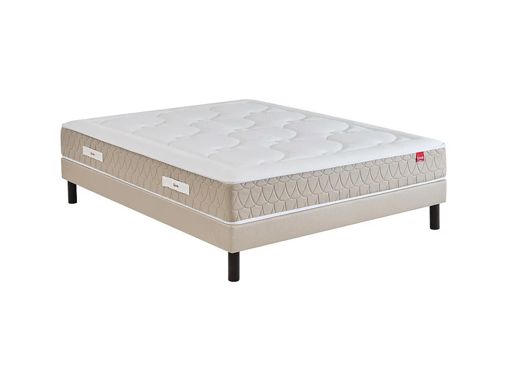 Clémaé 2 - Matelas à ressorts et latex, accueil équilibré - 160x200 cm