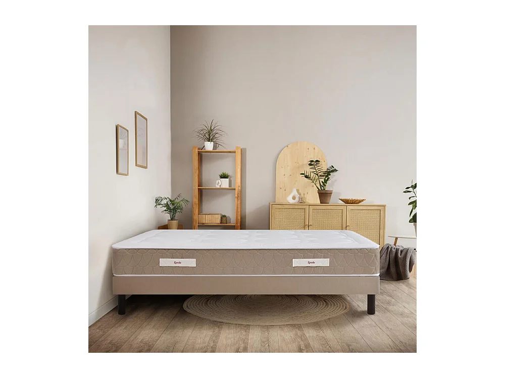 Clémaé 2 - Matelas à ressorts et latex, accueil équilibré - 160x200 cm