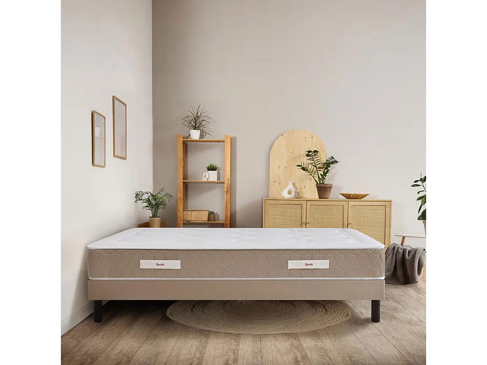 Clémaé 2 - Matelas à ressorts et latex, accueil équilibré - 160x200 cm