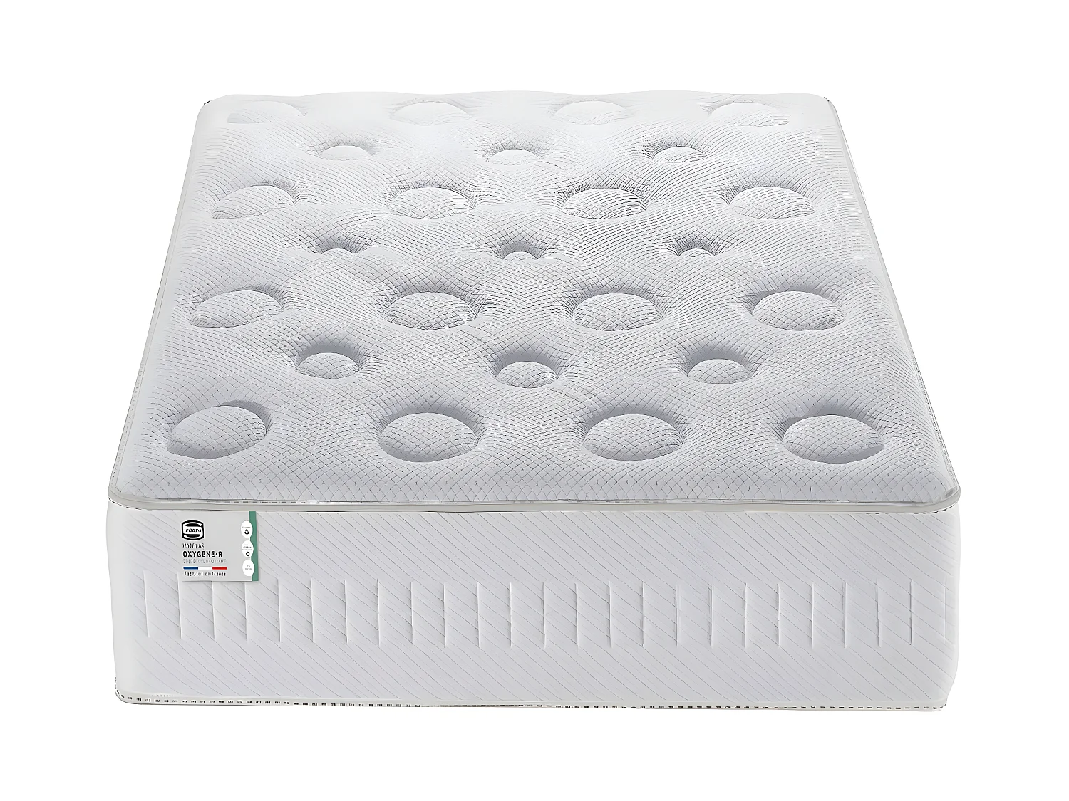 Oxygène-R - Matelas 100% ressorts, épaisseur 26cm, accueil moelleux - 90x190cm
