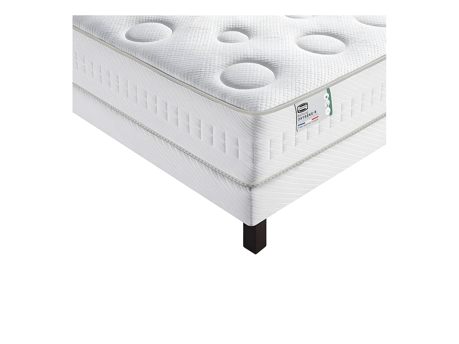 Oxygène-R - Matelas 100% ressorts, épaisseur 26cm, accueil moelleux - 90x190cm