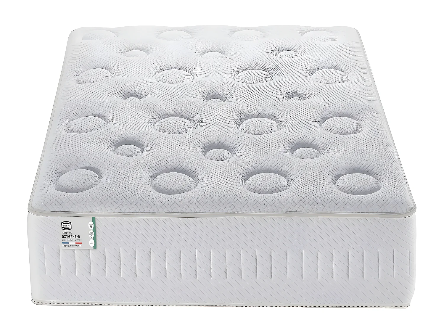 Oxygène-R - Matelas 100% ressorts, épaisseur 26cm, accueil moelleux - 90x190cm