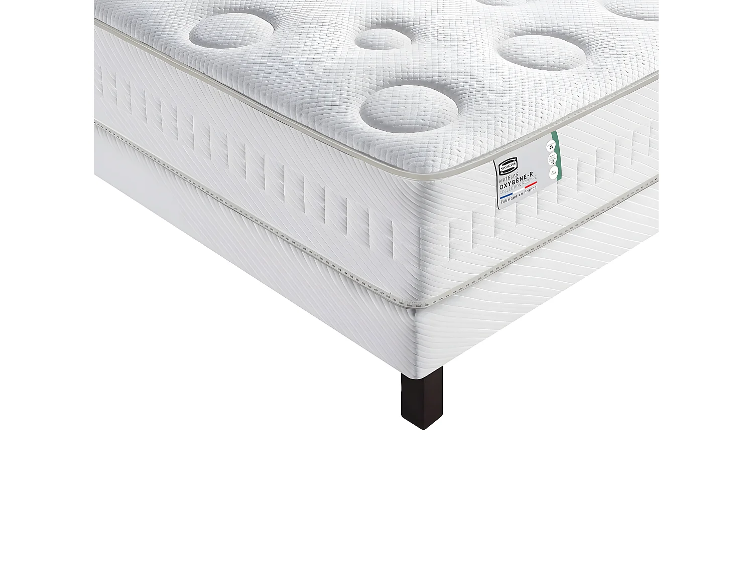 Oxygène-R - Matelas 100% ressorts, épaisseur 26cm, accueil moelleux - 90x190cm