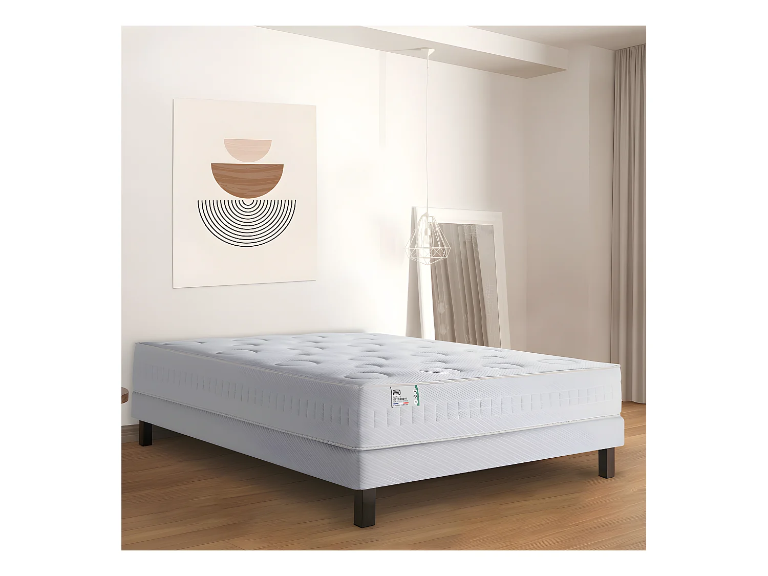 Oxygène-R - Matelas 100% ressorts, épaisseur 26cm, accueil moelleux - 140x190 cm