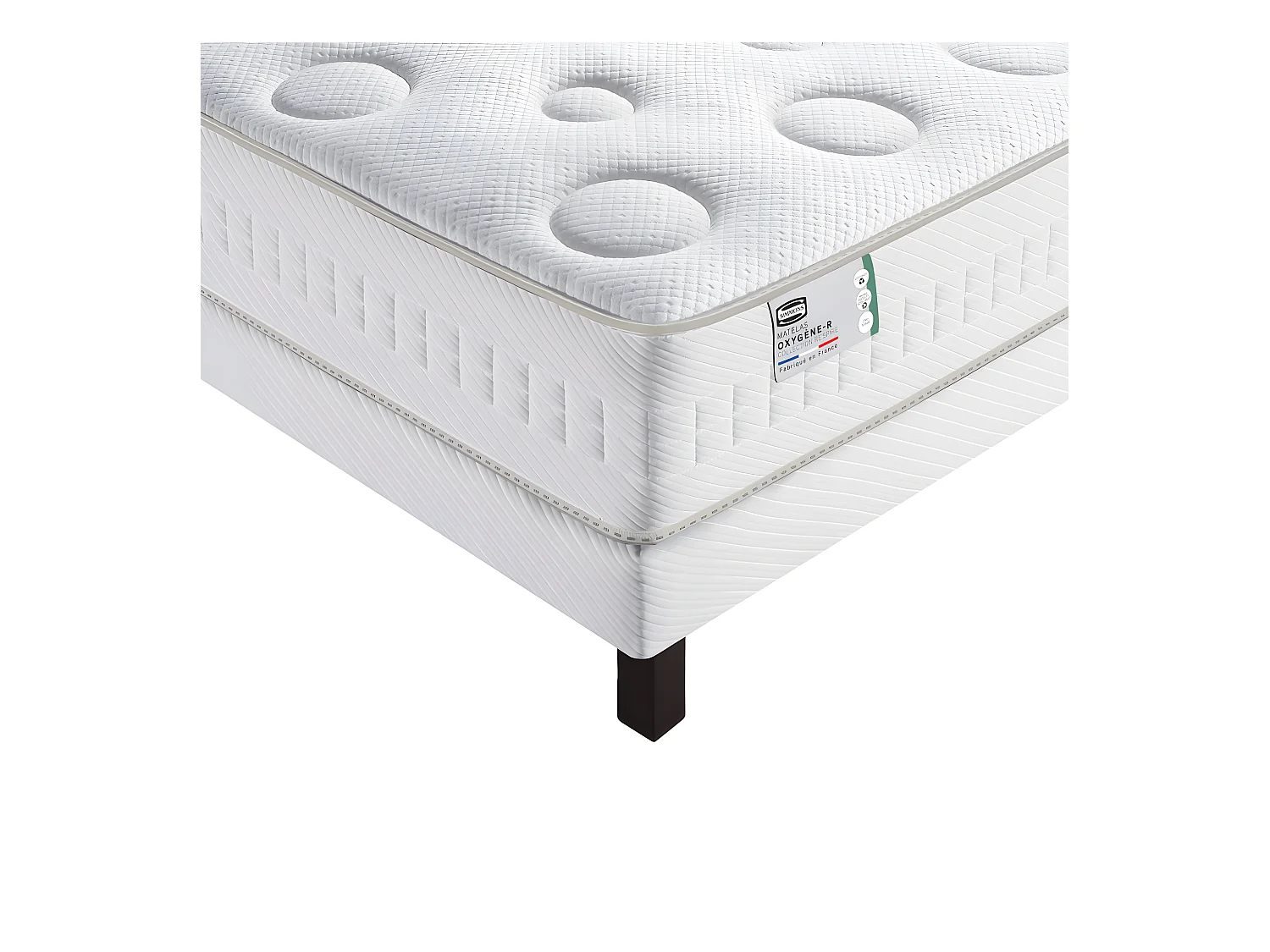 Oxygène-R - Matelas 100% ressorts, épaisseur 26cm, accueil moelleux - 140x190 cm