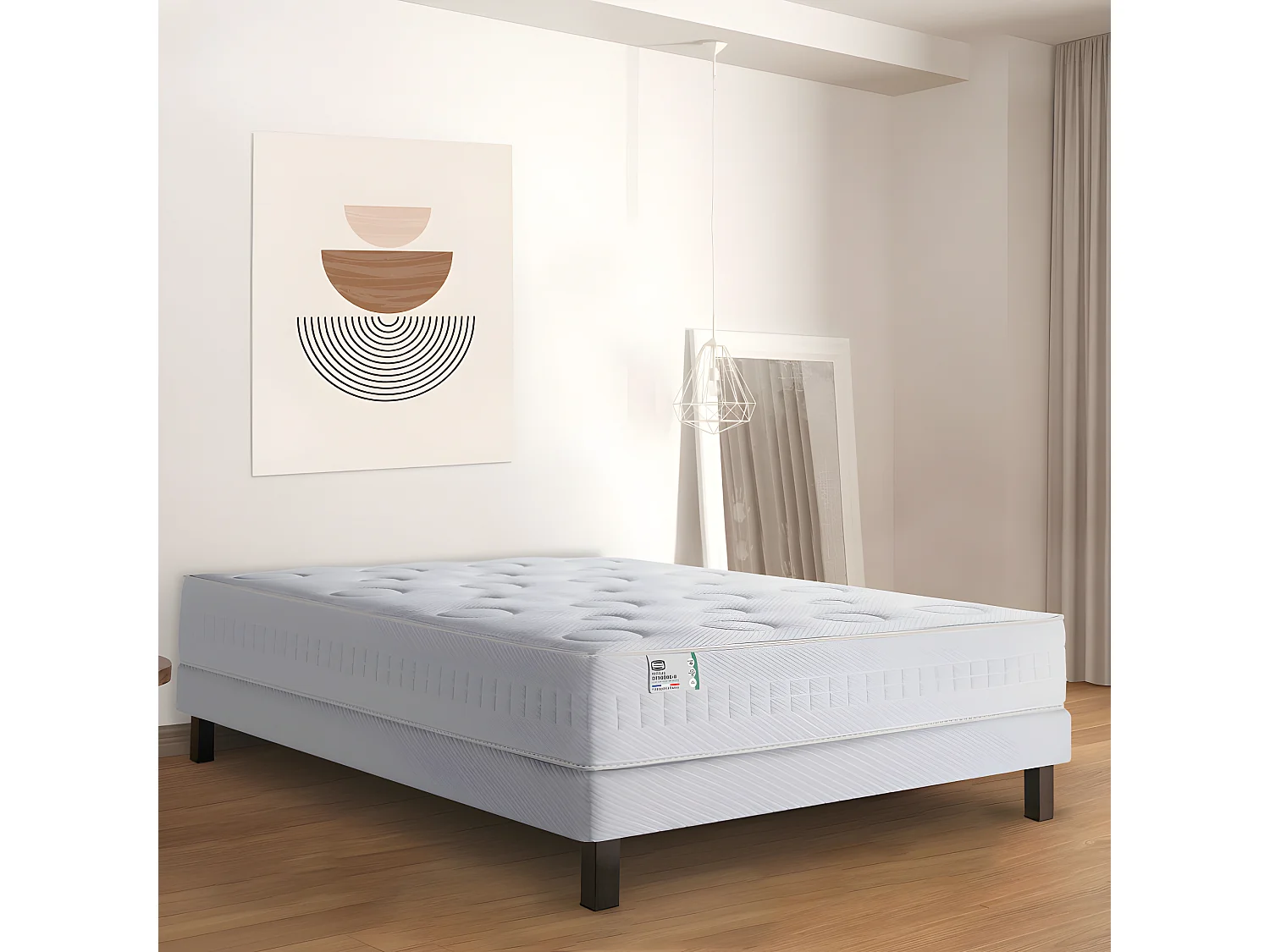 Oxygène-R - Matelas 100% ressorts, épaisseur 26cm, accueil moelleux - 140x190 cm