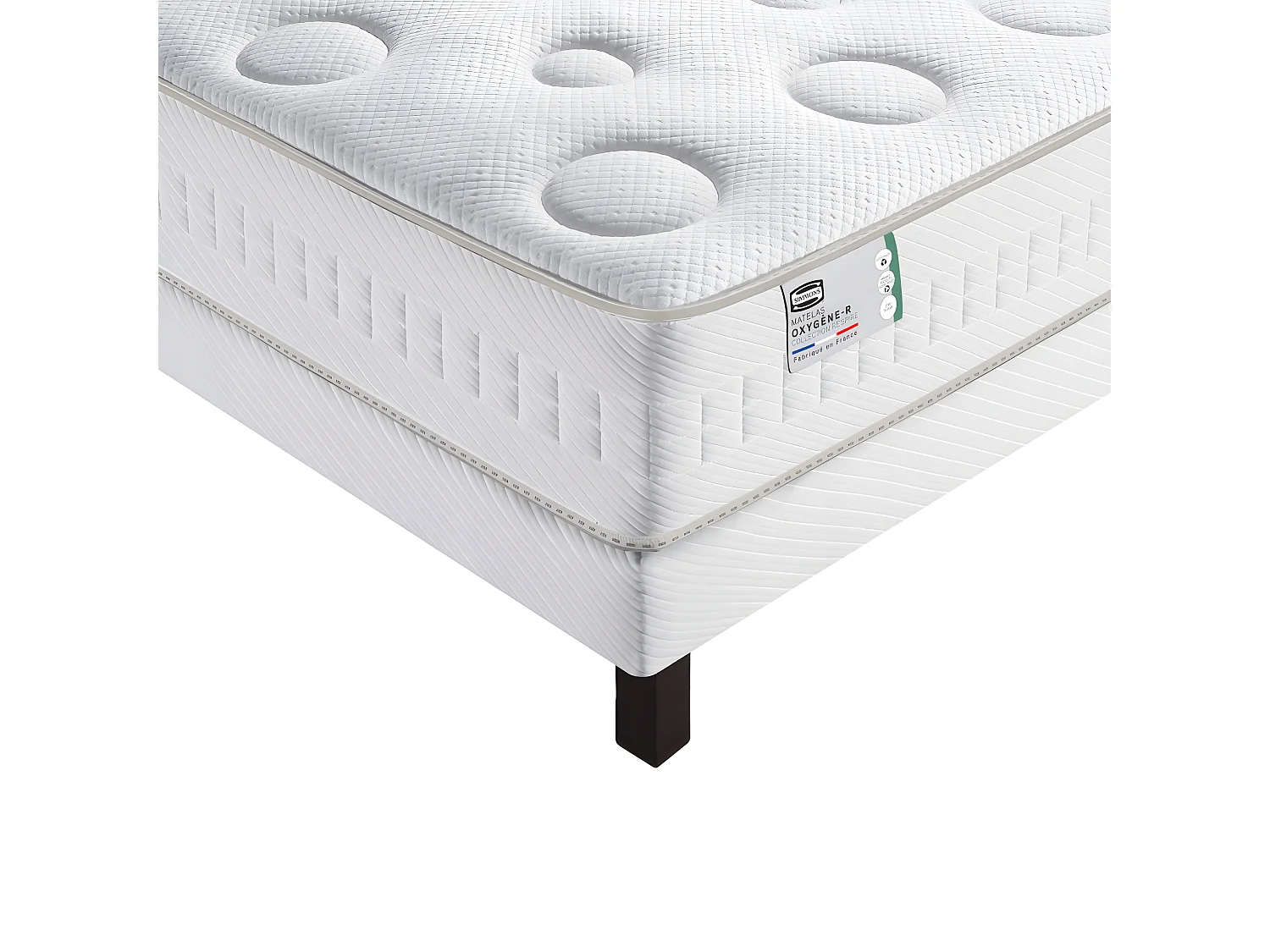 Oxygène-R - Matelas 100% ressorts, épaisseur 26cm, accueil moelleux - 140x190 cm