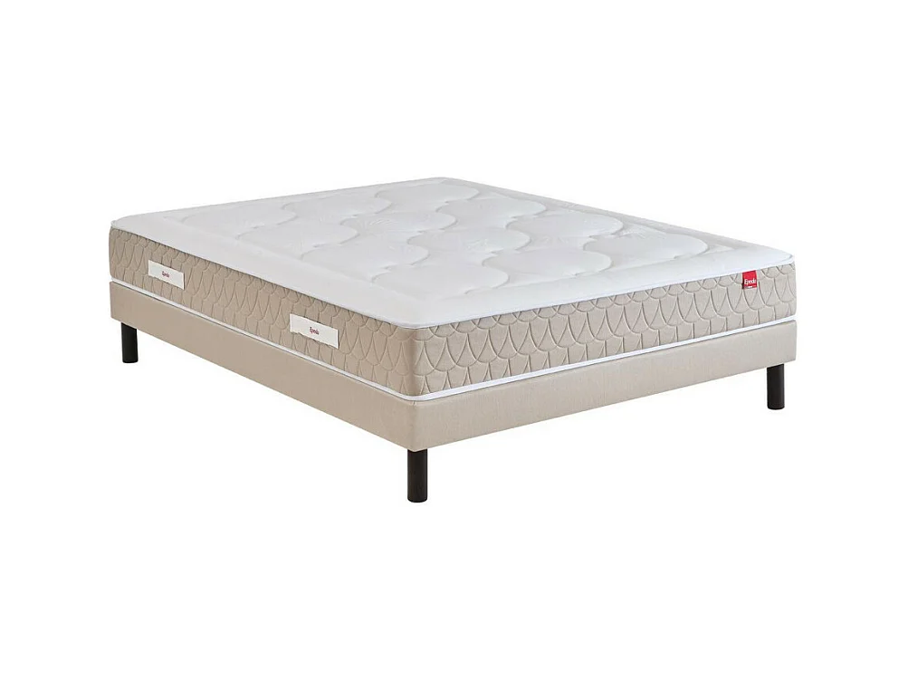 Clémaé 2 - Matelas à ressorts et latex, accueil équilibré - 140x190 cm