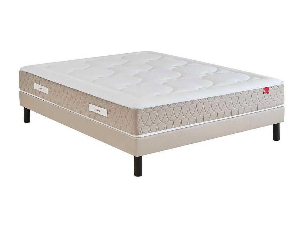 Clémaé 2 - Matelas à ressorts et latex, accueil équilibré - 140x190 cm