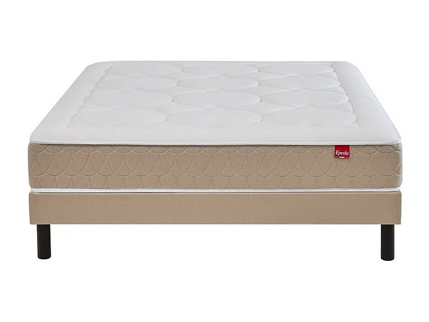 Clémaé 2 - Matelas à ressorts et latex, accueil équilibré - 140x190 cm