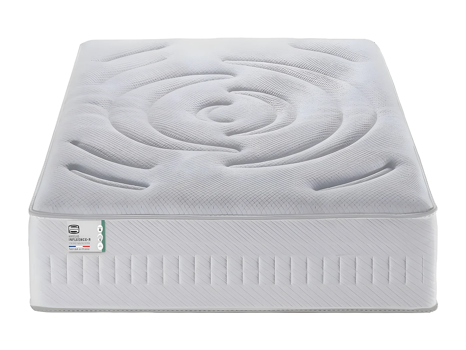Influence-R - Matelas 100% ressorts et latex, accueil enveloppant - 90x190cm