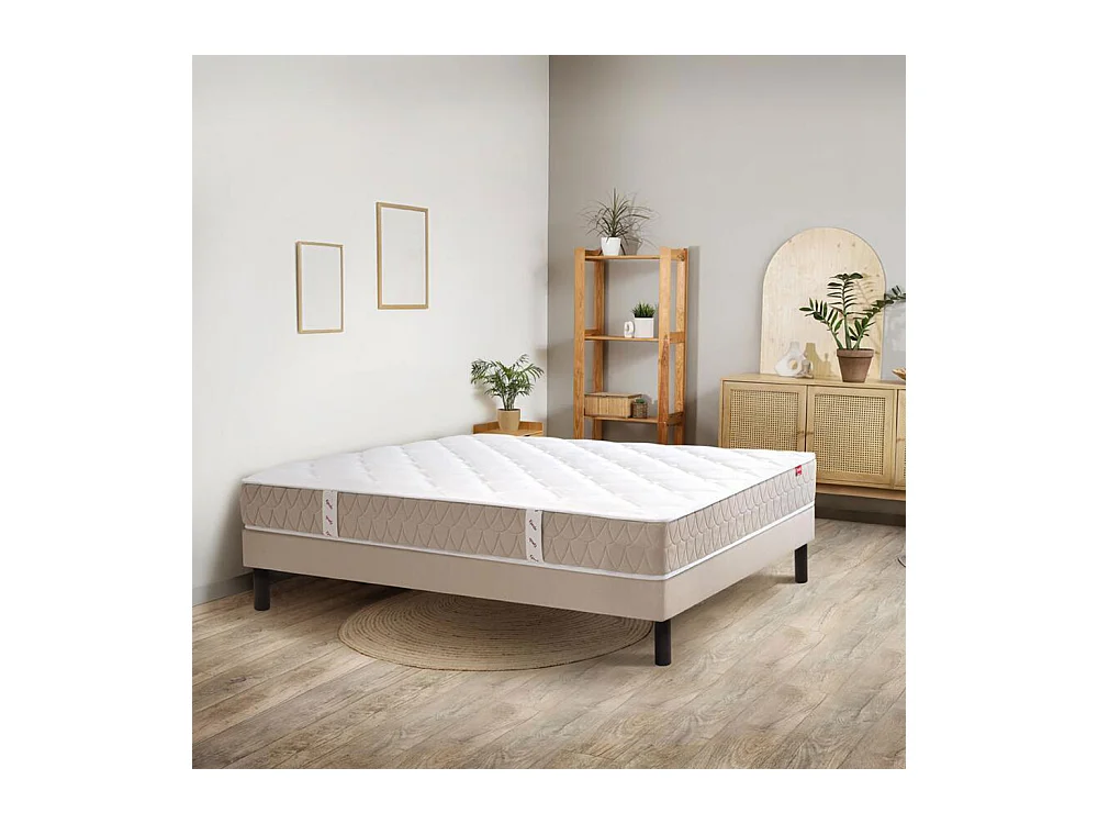 Egérie 3 - Matelas à ressorts et mémoire de forme, accueil enveloppant - 140x190 cm