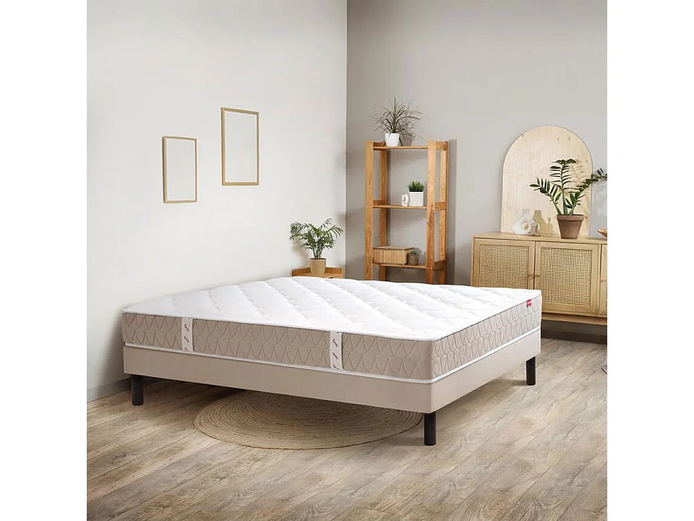 Egérie 3 - Matelas à ressorts et mémoire de forme, accueil enveloppant - 140x190 cm