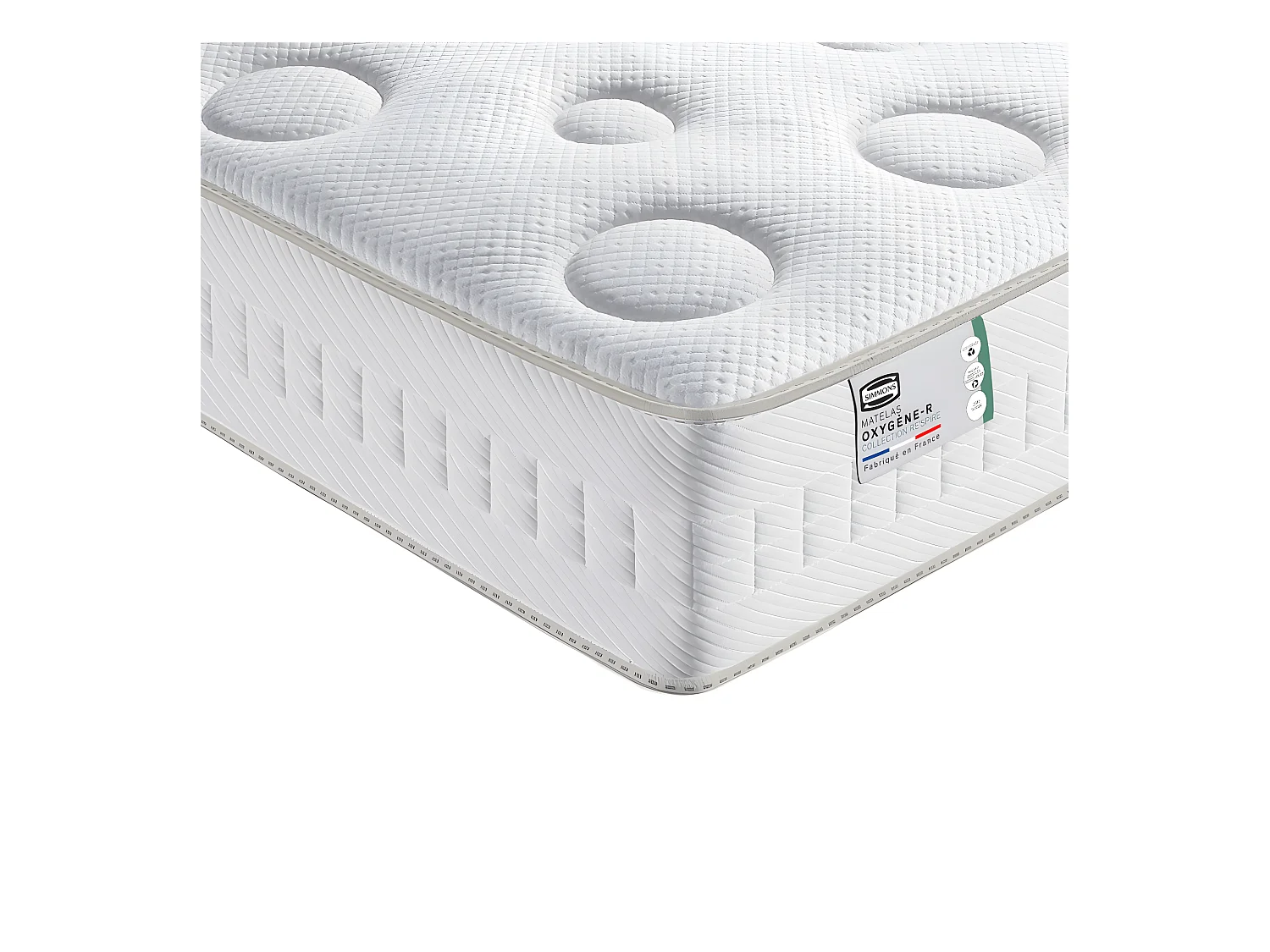 Oxygène-R - Matelas 100% ressorts, épaisseur 26cm, accueil moelleux - 160x200 cm