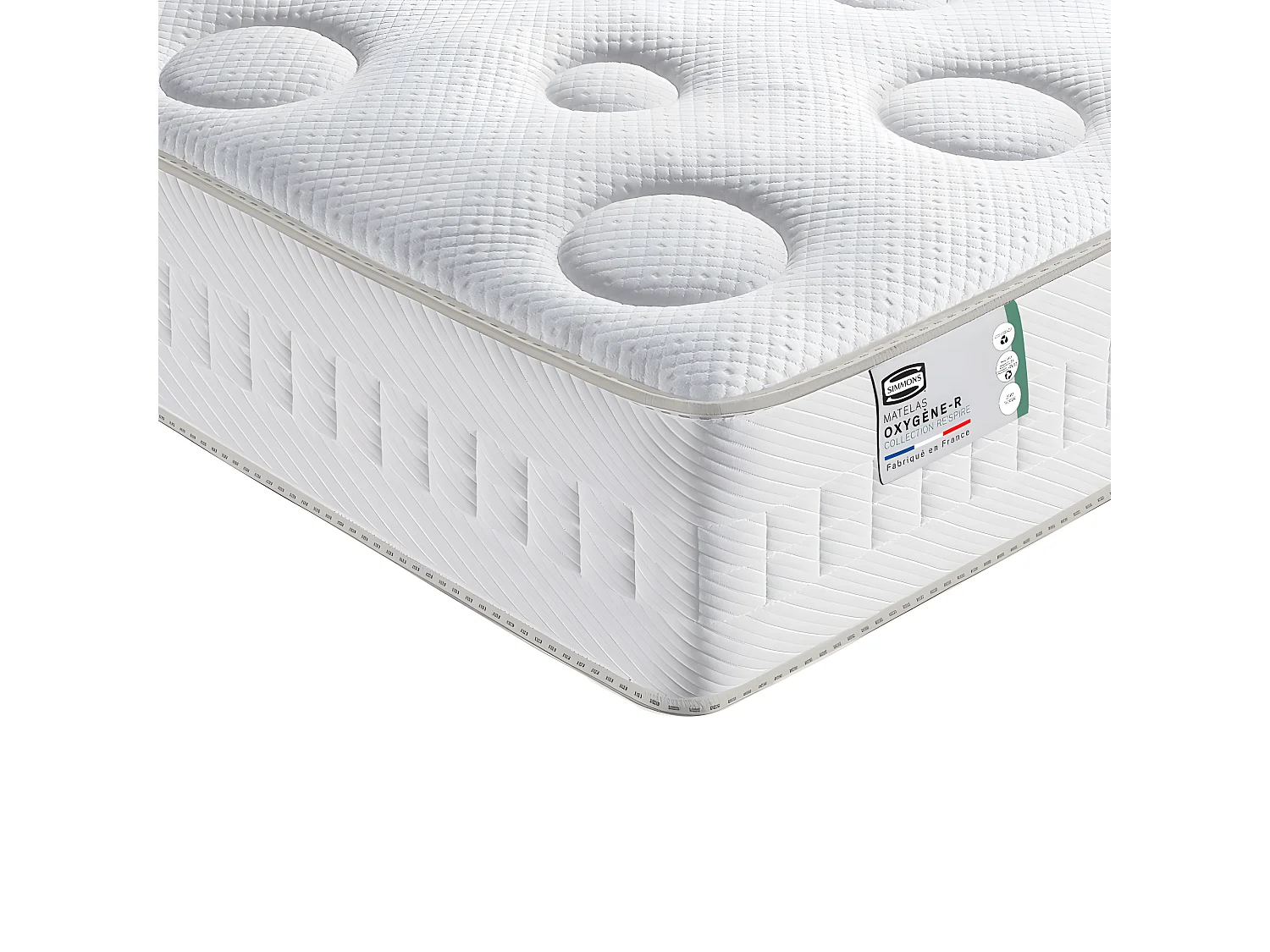 Oxygène-R - Matelas 100% ressorts, épaisseur 26cm, accueil moelleux - 160x200 cm