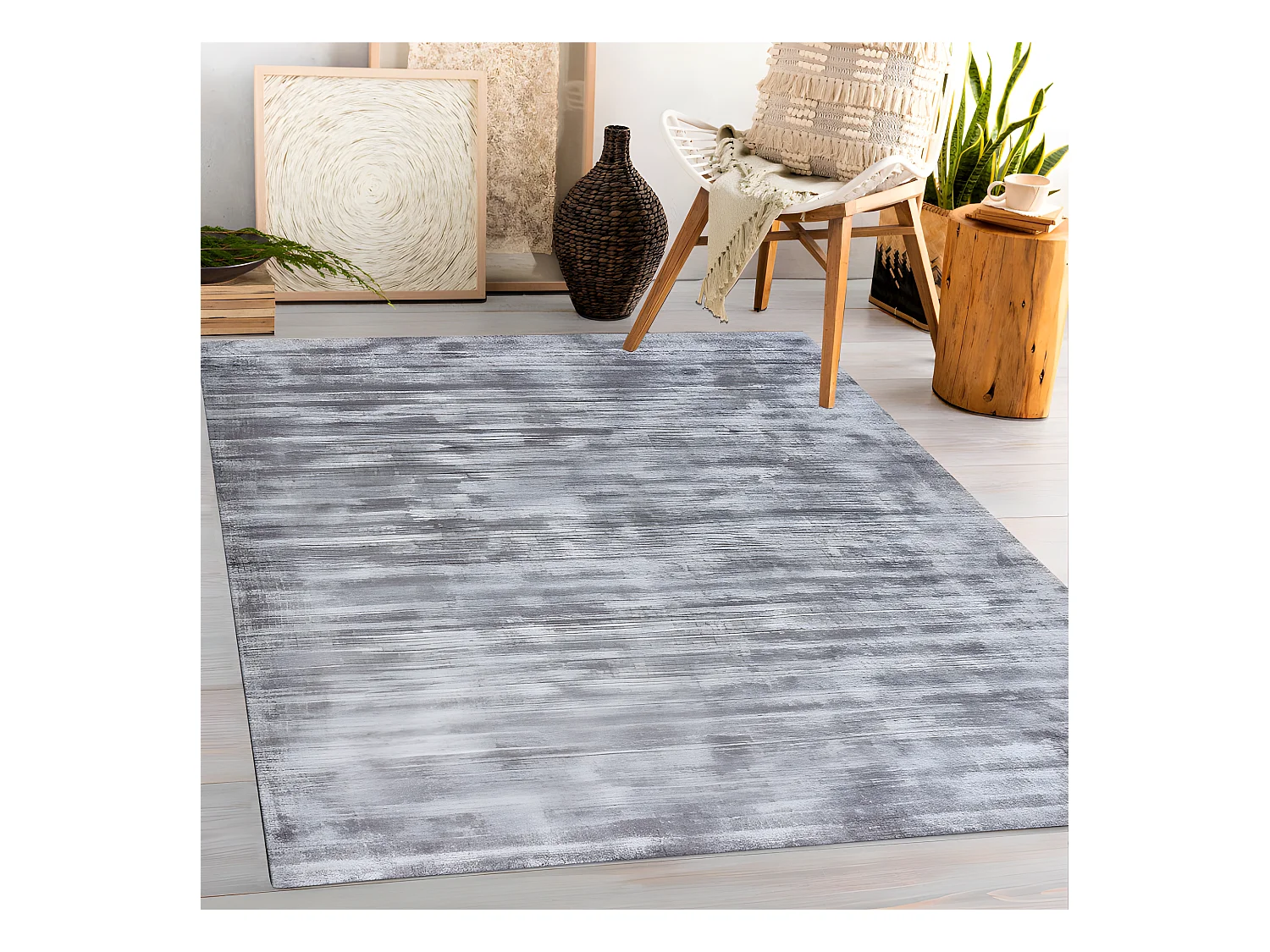 Tapis en viscose tissé à la main 90 x 150 cm