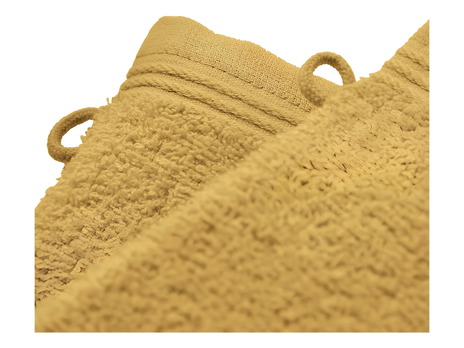Lot de 2 gants de toilette éponge "Spa" 15 x 21 cm / 400 gr/m² - Couleur: "Spa" Jaune Maîs