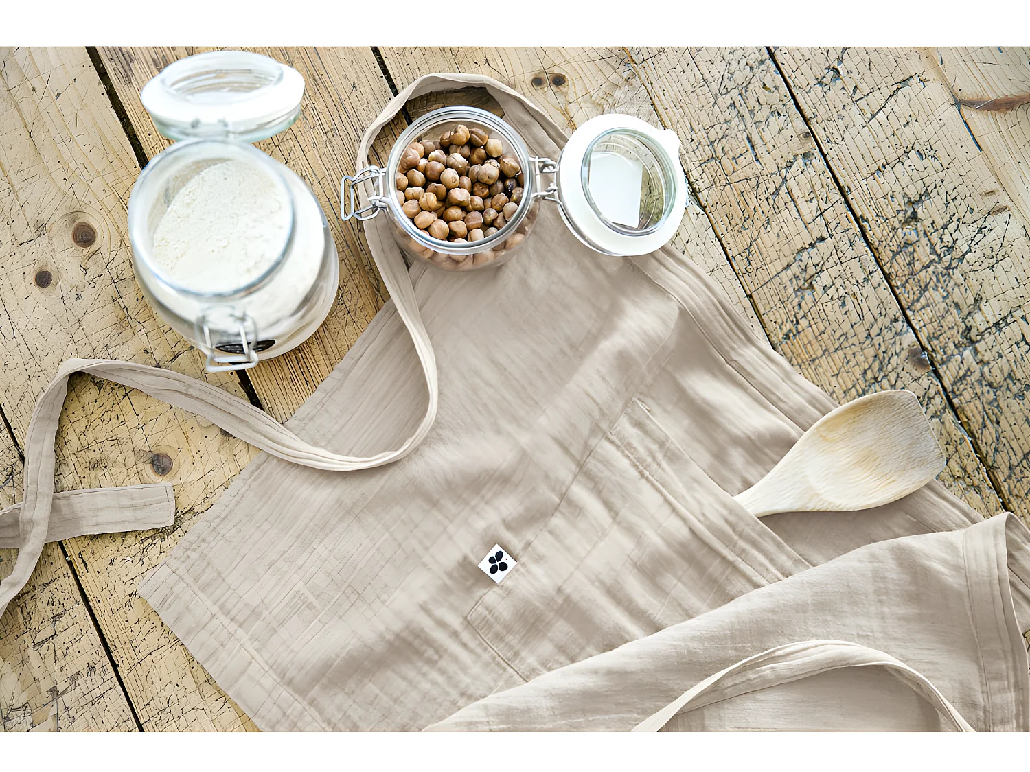 Tablier de Chef "Gaïa" 45 x 80 cm "Gaze de Coton"