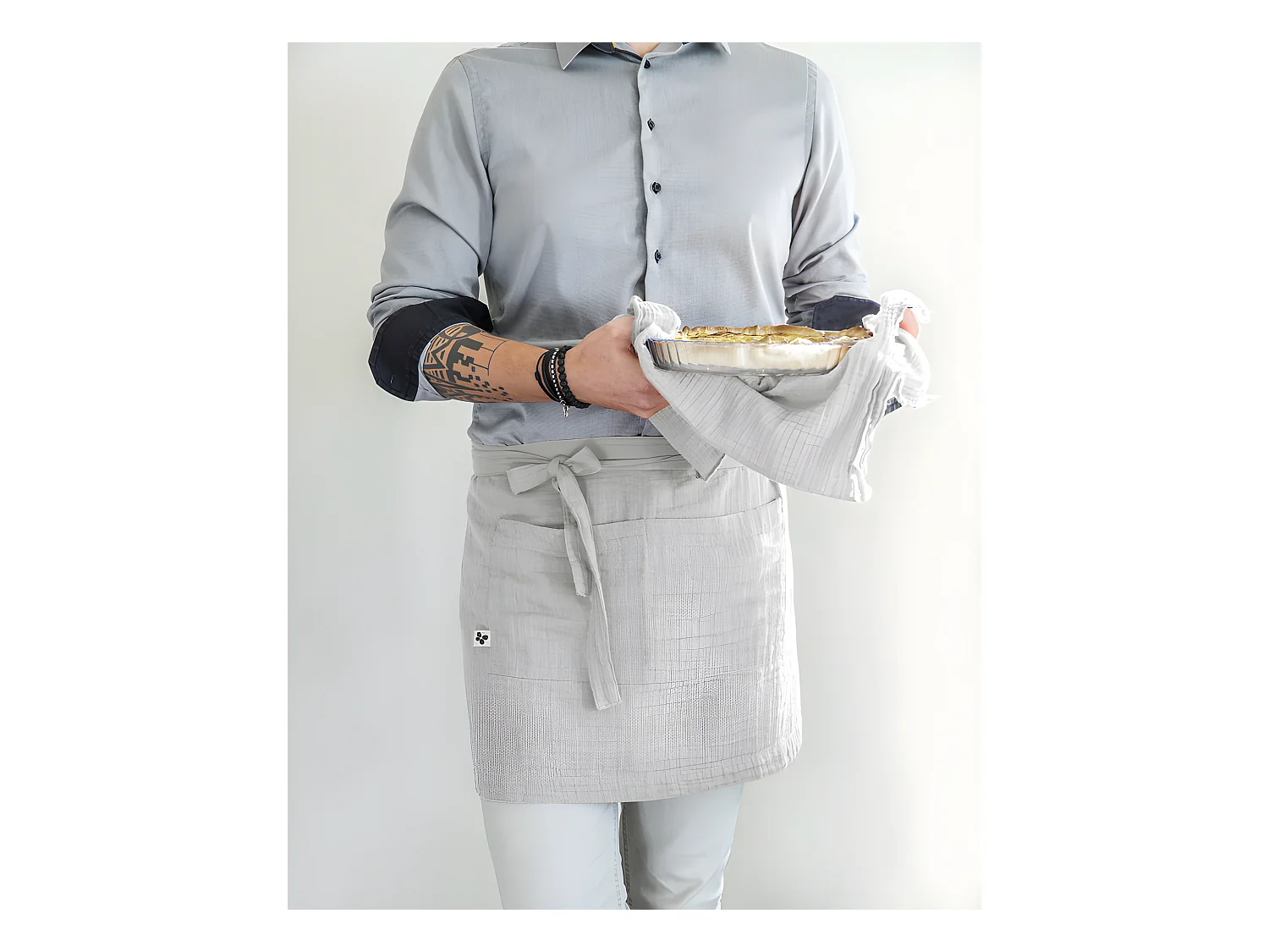 Tablier de Chef "Gaïa" 45 x 80 cm "Gaze de Coton"