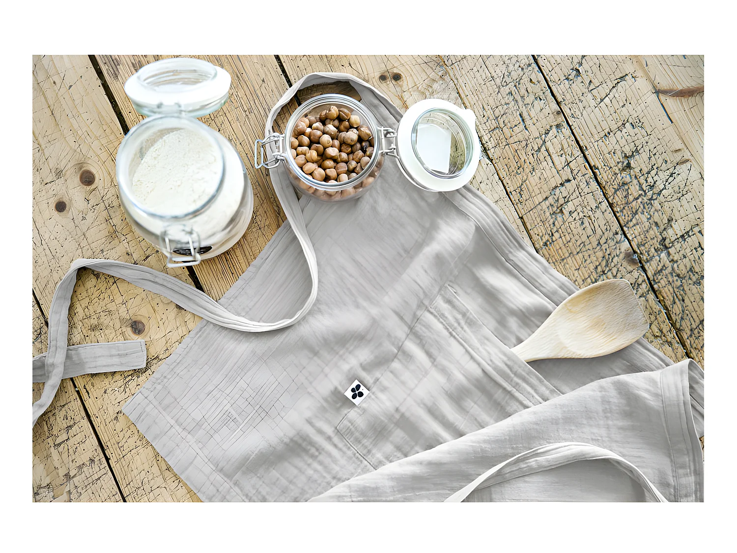 Tablier de Chef "Gaïa" 45 x 80 cm "Gaze de Coton"