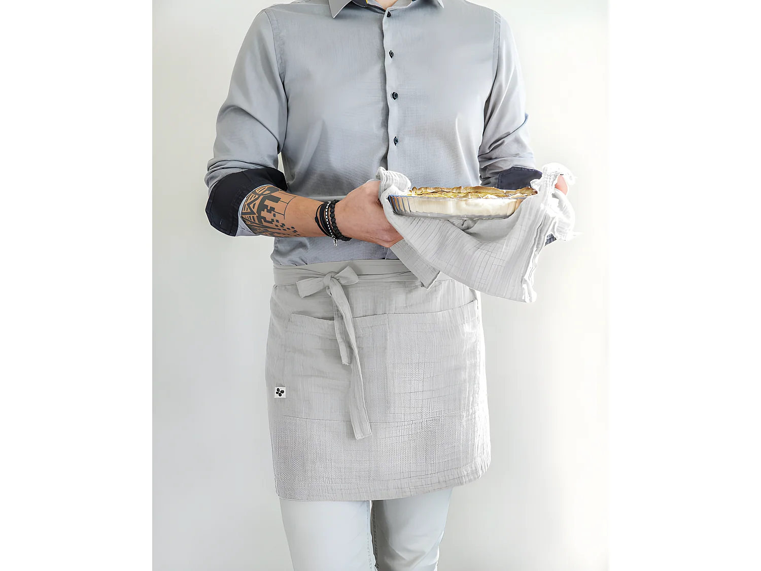 Tablier de Chef "Gaïa" 45 x 80 cm "Gaze de Coton"