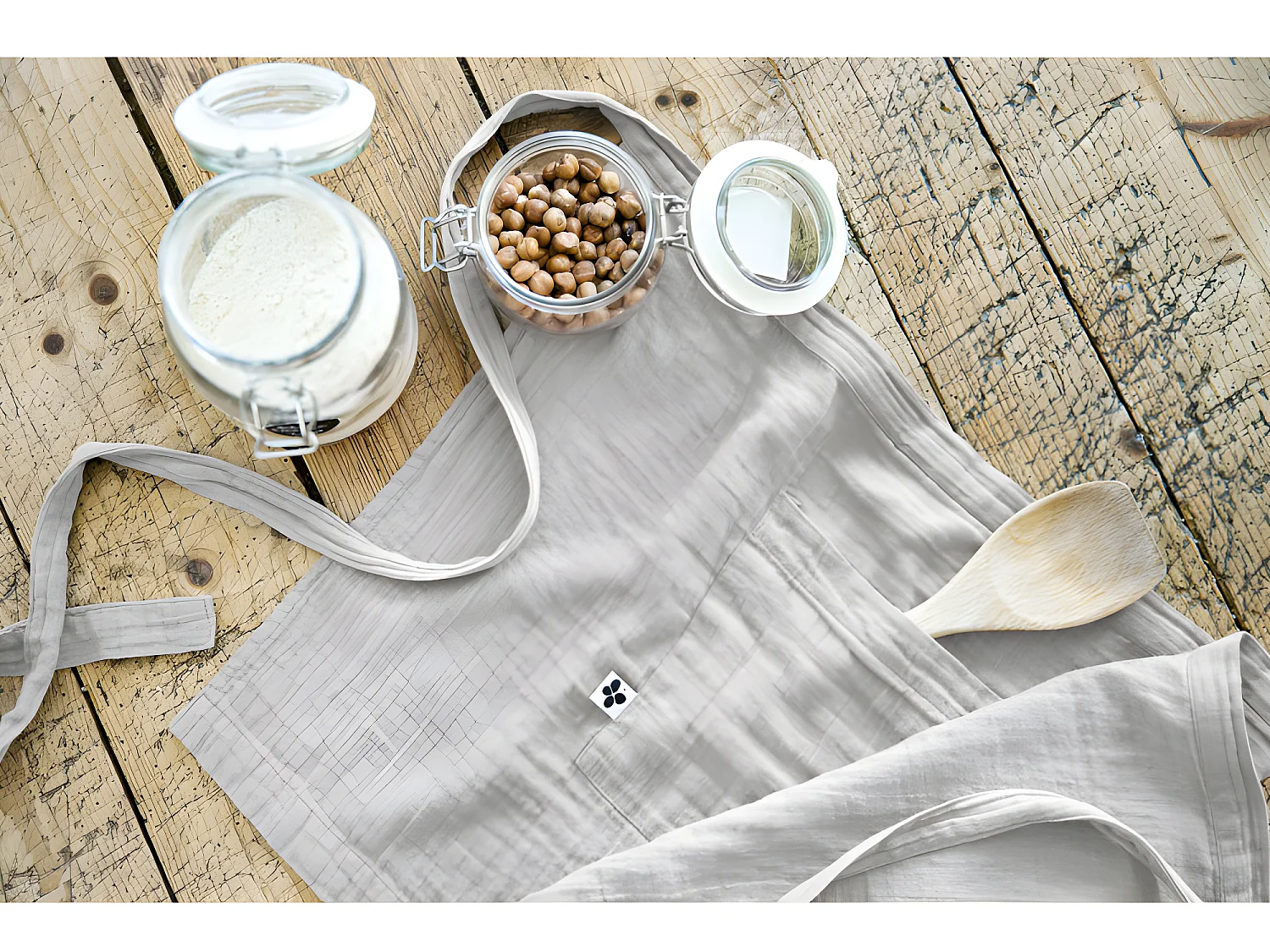 Tablier de Chef "Gaïa" 45 x 80 cm "Gaze de Coton"